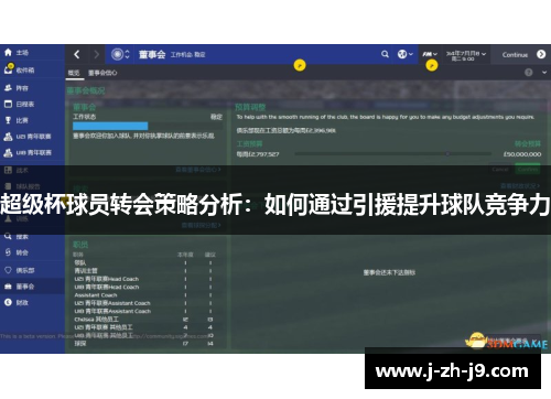 超级杯球员转会策略分析：如何通过引援提升球队竞争力